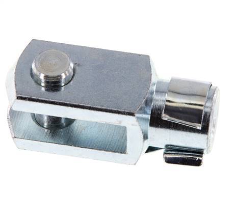 Chape Axe de l'extrémité de la tige M12 Acier zingué