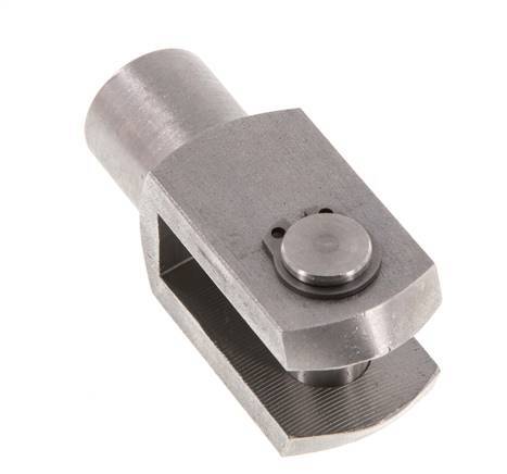 Chape Axe de l'extrémité de la tige M12 Acier inoxydable 303 (1.4305)