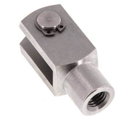 Chape Axe de l'extrémité de la tige M12 Acier inoxydable 303 (1.4305)