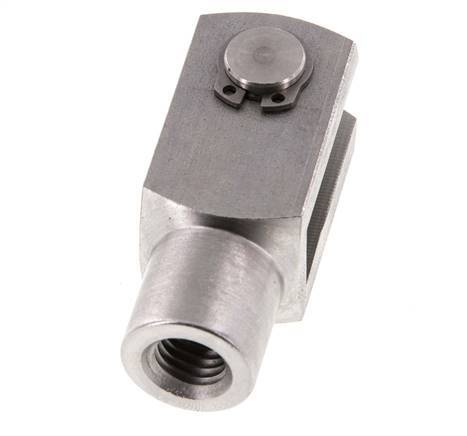 Chape Axe de l'extrémité de la tige M12 Acier inoxydable 303 (1.4305)
