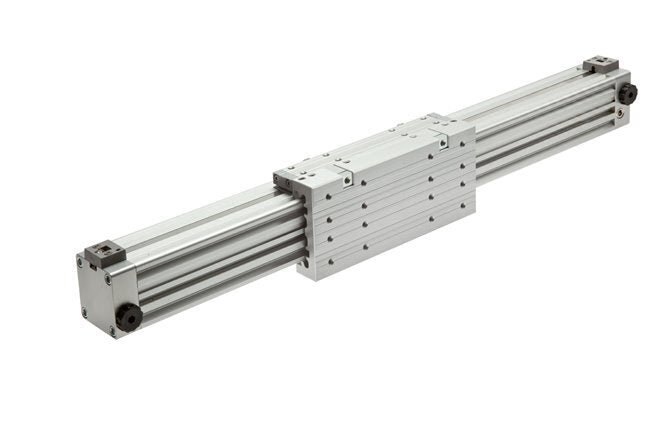 Rodless Cylinder 40-1800mm - Magnetic - Damping - Single Guide