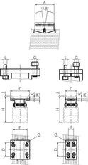 Pendular Bridge 50 mm Rodless narrow