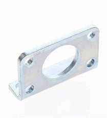 Pied de fixation 32 mm rond Acier zingué