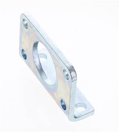 Pied de fixation 32 mm rond Acier zingué