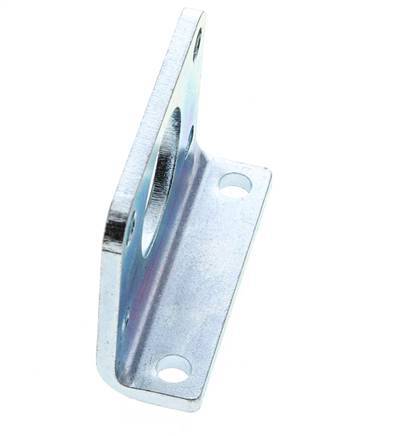 Pied de fixation 32 mm rond Acier zingué