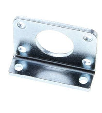 Pied de fixation 32 mm rond Acier zingué