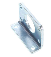 Pied de fixation 32 mm rond Acier zingué