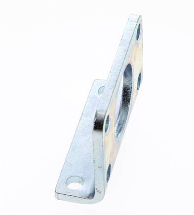 Pied de fixation 32 mm rond Acier zingué