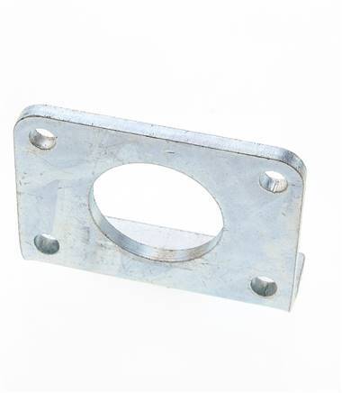 Foot Mount 63 mm Round Zinc plated steel