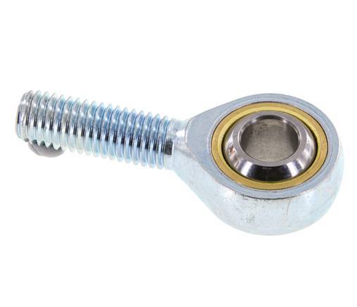 Embout sphérique M12 Mâle Acier zingué