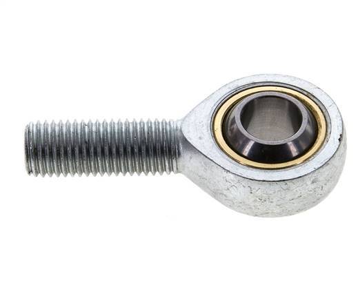Embout sphérique M16 Mâle Acier zingué