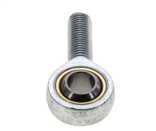 Embout sphérique M16 Mâle Acier zingué
