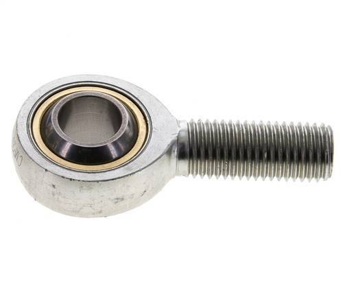 Embout sphérique M20 mâle Acier zingué