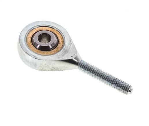 Embout sphérique M3 Mâle Acier zingué