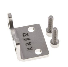 Pied de fixation 32 mm ISO 15552 Acier inoxydable 316 (1.4401)