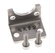 Pied de fixation 32 mm ISO 15552 Acier inoxydable 316 (1.4401)