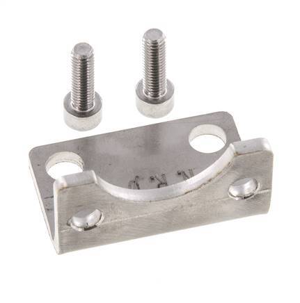 Pied de fixation 40 mm ISO 15552 Acier inoxydable 316 (1.4401)