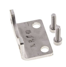 Pied de fixation 40 mm ISO 15552 Acier inoxydable 316 (1.4401)