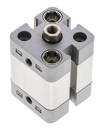 ISO 21287 Vérin Compact à Double Effet 20-10mm - Magnétique