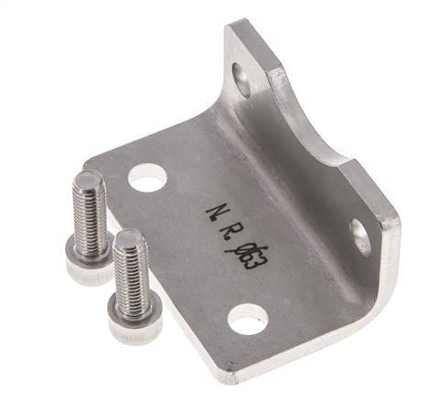 Pied de fixation 63 mm ISO 15552 Acier inoxydable 316 (1.4401)