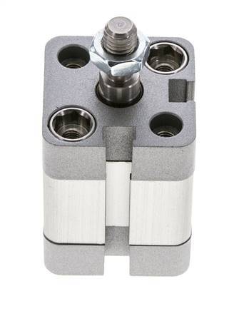 ISO 21287 Vérin Compact à Double Effet 20-10mm - Magnétique - Tige Filetée