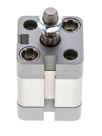 ISO 21287 Vérin Compact à Double Effet 20-10mm - Magnétique - Tige Filetée