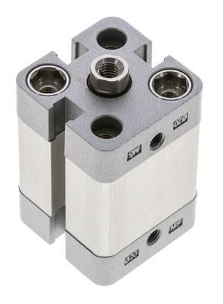 ISO 21287 Vérin Compact à Double Effet 20-15mm - Magnétique