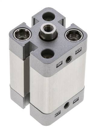 ISO 21287 Vérin Compact à Double Effet 20-20mm - Magnétique