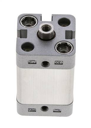 ISO 21287 Vérin Compact à Double Effet 20-20mm - Magnétique