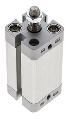 ISO 21287 Vérin Compact à Double Effet 20-40mm - Magnétique - Tige Filetée
