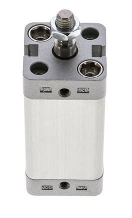 ISO 21287 Compact Double Acting Cylinder 20-40mm - Magnetic - Male Rod