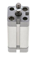 ISO 21287 Vérin Compact à Double Effet 20-40mm - Magnétique - Tige Filetée