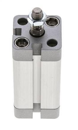 ISO 21287 Vérin Compact à Double Effet 20-40mm - Magnétique - Tige Filetée