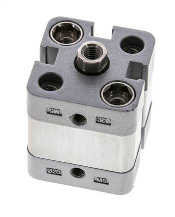 ISO 21287 Vérin Compact à Double Effet 20-5mm - Magnétique