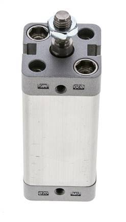ISO 21287 Vérin Compact à Double Effet 20-50mm - Magnétique - Tige Filetée