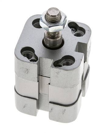 ISO 21287 Vérin Compact à Double Effet 20-5mm - Magnétique - Tige Filetée
