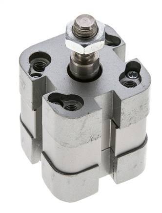 ISO 21287 Vérin Compact à Double Effet 20-5mm - Magnétique - Tige Filetée