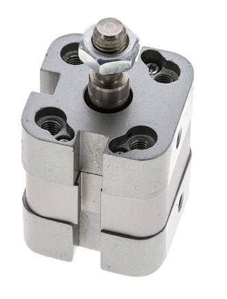 ISO 21287 Vérin Compact à Double Effet 20-5mm - Magnétique - Tige Filetée