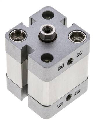 ISO 21287 Vérin Compact à Double Effet 25-10mm - Magnétique