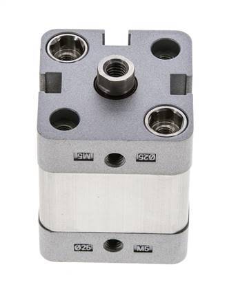 ISO 21287 Vérin Compact à Double Effet 25-10mm - Magnétique