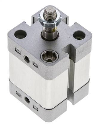 ISO 21287 Compact Double Acting Cylinder 25-15mm - Magnetic - Male Rod