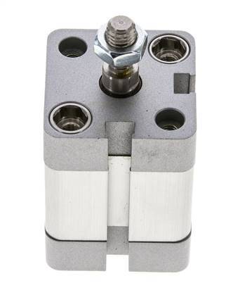 ISO 21287 Vérin Compact à Double Effet 25-15mm - Magnétique - Tige Filetée