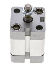 ISO 21287 Vérin Compact à Double Effet 25-15mm - Magnétique - Tige Filetée