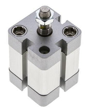 ISO 21287 Vérin Compact à Double Effet 25-15mm - Magnétique - Tige Filetée
