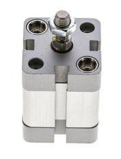 ISO 21287 Vérin Compact à Double Effet 25-15mm - Magnétique - Tige Filetée