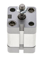 ISO 21287 Vérin Compact à Double Effet 25-15mm - Magnétique - Tige Filetée