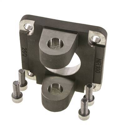 Chape femelle 100 mm ISO 15552 ISO 21287 Acier inoxydable 316 (1.4401)