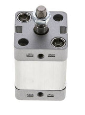 ISO 21287 Vérin Compact à Double Effet 25-20mm - Magnétique - Tige Filetée