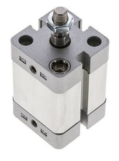 ISO 21287 Vérin Compact à Double Effet 25-20mm - Magnétique - Tige Filetée