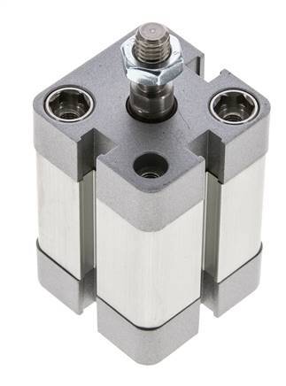 ISO 21287 Vérin Compact à Double Effet 25-20mm - Magnétique - Tige Filetée